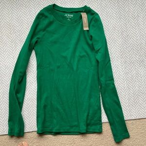 JCrew perfect tee in emerald